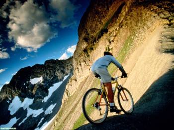 Спортивные обои - велоспорт, , велосипед, велоспорт, спорт, спуск, горы, спортсмен, гонщик