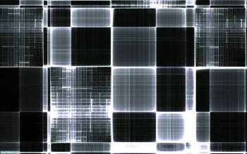 Черно-белые обои 1920х1200 — кубическая абстракция, , абстракция, ч/б, куб