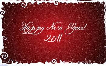 Новогодние обои 2011, , Новый год, 2011, красный