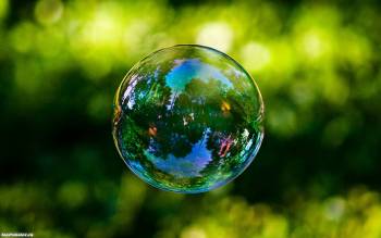 Мыльный пузырь, , Пузырь, отражение, зеленый