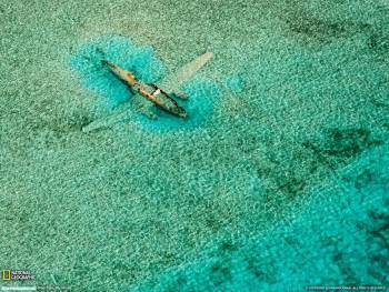 Затонувший самолет на Багамских островах, , Багамы, самолет, катастрофа, крушение