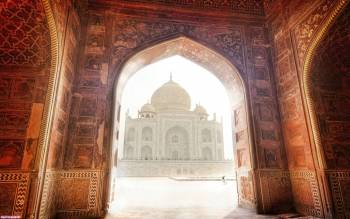 Тадж-Махал — мавзолей-мечеть, находящийся в Агре, Индия, , Тадж-Махал, мечеть, мавзолей, индия, архитектура, Агра