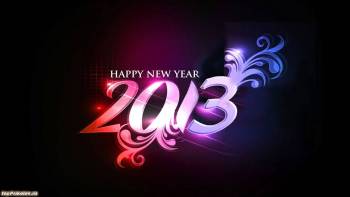 Цветные креативные обои на Новый год 2013, обои 2013, 2013 в цыете, креативный год змеи, 2013, 3D, Новый год, праздник, настроение, темный, узоры, вензеля