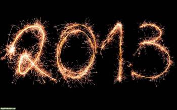 Искистый новый год 2013, Бенгальские огни с феерверком, 2013, 3D, Новый год, праздник, настроение, искры, фейерверк