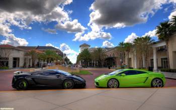 Lamborghini широкоформатные обои на рабочий стол, Спотривные автомобили, Lamborghini, автомобиль, авто, облака, спорткар