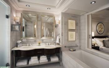 Обои интерьер ванной комнаты, По истине царсская ванная комната, ванная, комната, дизайн, интерьер, зеркало