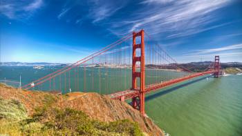 Обои 4K -  Мост между Сан-Франциско и Оклендом, Обои с разрешением 4K Для вашего рабочего стола, UltraHD, мост, Сан Франциско, Окленд, 4K